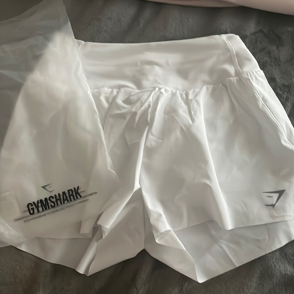 Gymshark Flowy White Shorts Size small